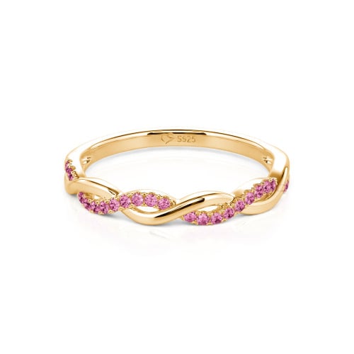 Jeulia Twist Round Cut Band