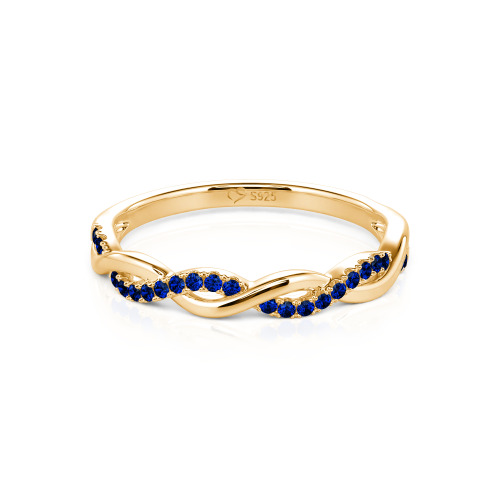 Jeulia Twist Round Cut Band