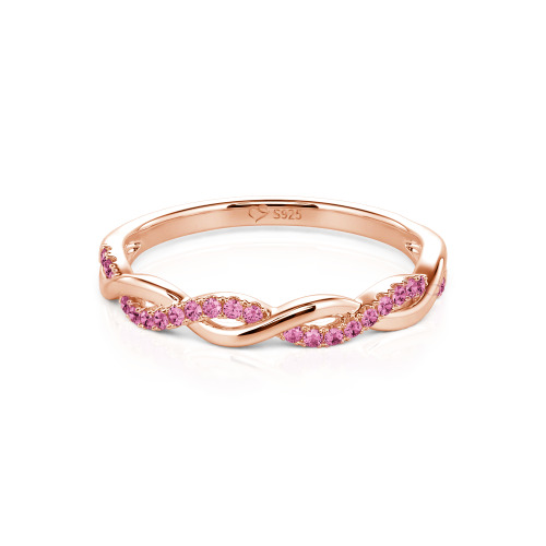 Jeulia Twist Round Cut Band