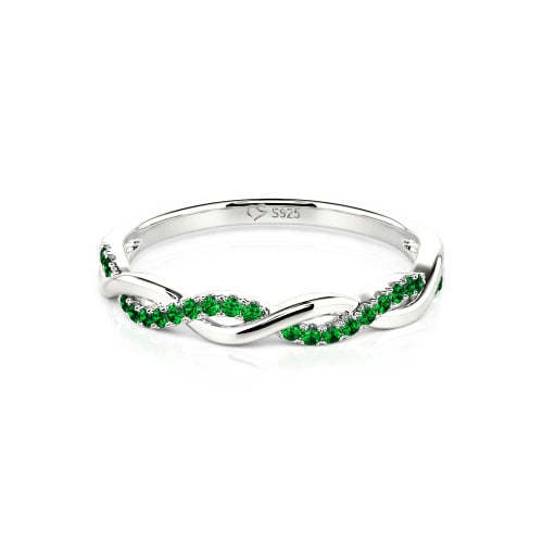 Jeulia Twist Round Cut Band
