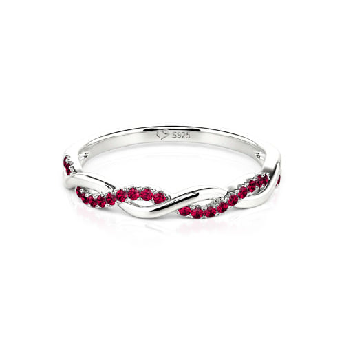Jeulia Twist Round Cut Band