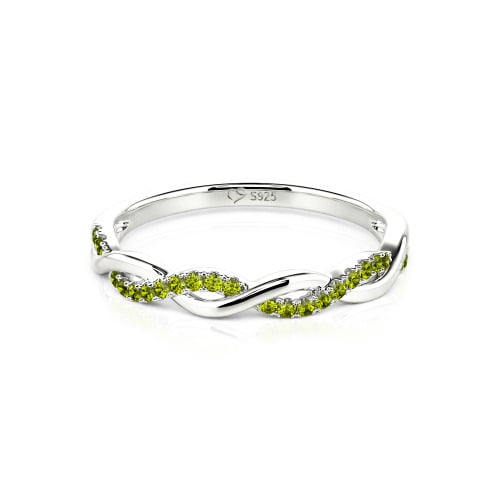 Jeulia Twist Round Cut Band