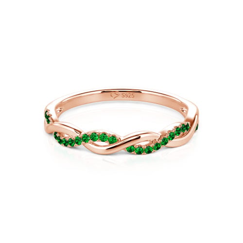 Jeulia Twist Round Cut Band