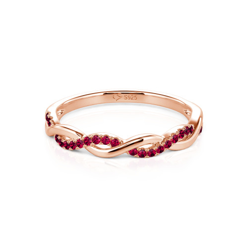 Jeulia Twist Round Cut Band