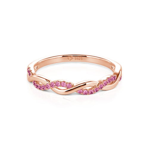 Jeulia Twist Round Cut Band