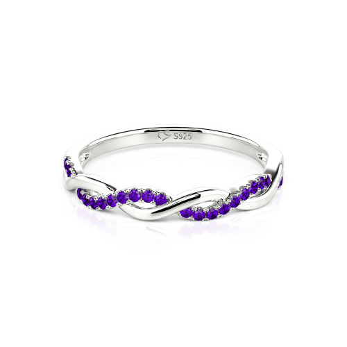 Jeulia Twist Round Cut Band