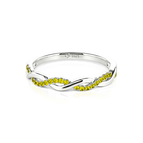 Jeulia Twist Round Cut Band