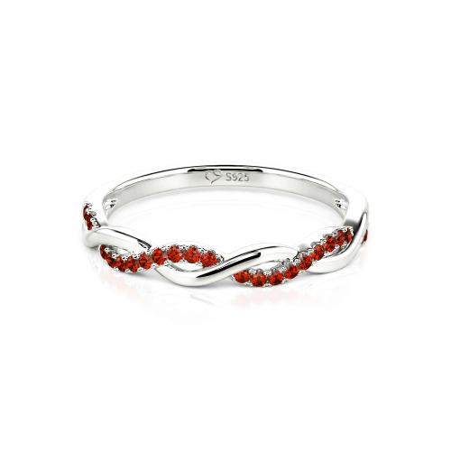 Jeulia Twist Round Cut Band