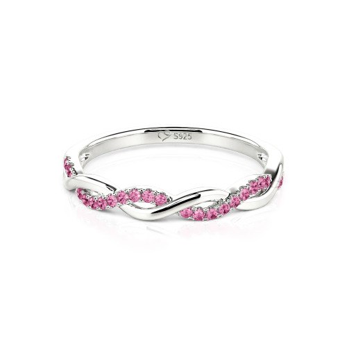 Jeulia Twist Round Cut Band