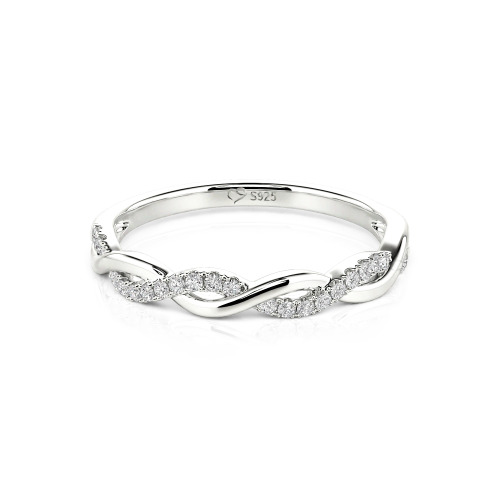 Jeulia Twist Round Cut Band