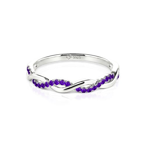 Jeulia Twist Round Cut Band
