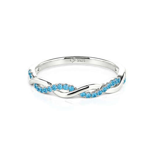 Jeulia Twist Round Cut Band