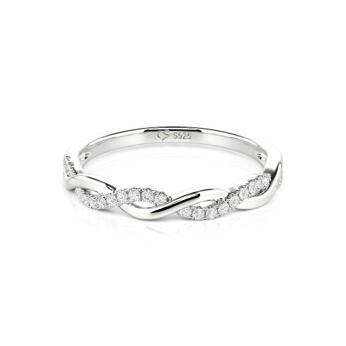 Jeulia Twist Round Cut Band