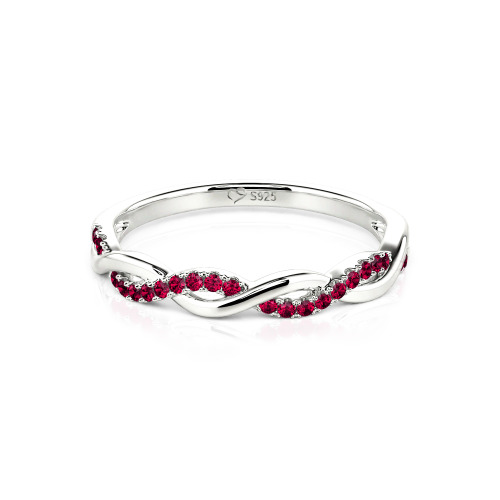 Jeulia Twist Round Cut Band