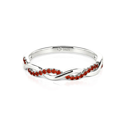 Jeulia Twist Round Cut Band