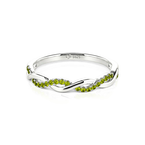 Jeulia Twist Round Cut Band
