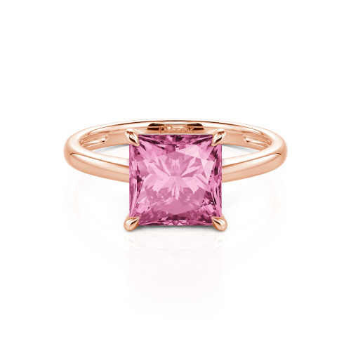 Jeulia Princess Cut Solitaire Sterling Silver Ring