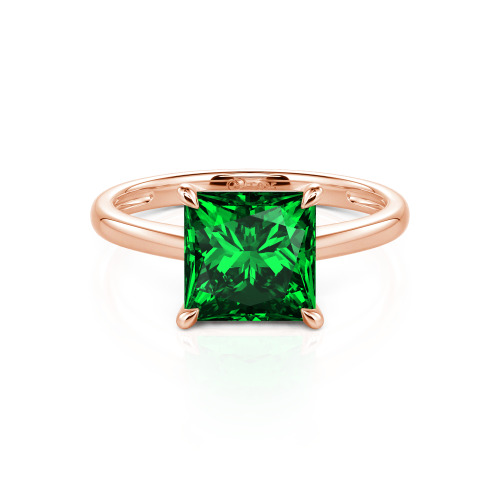 Jeulia Princess Cut Solitaire Ring