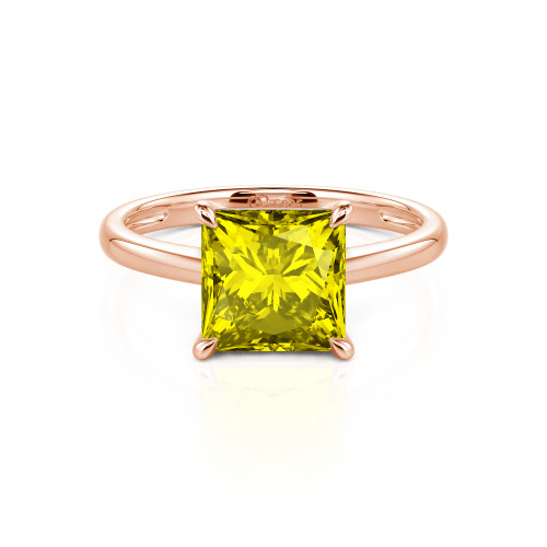 Jeulia Princess Cut Solitaire Ring