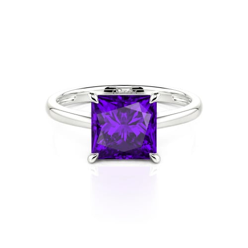 Jeulia Princess Cut Solitaire Ring