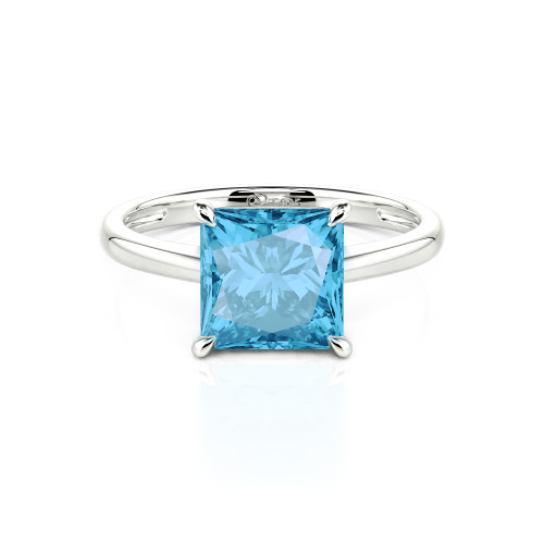 Jeulia Princess Cut Solitaire Ring