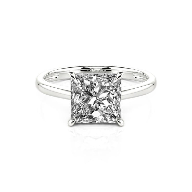 Jeulia Ring Gold 750/585/416 Platinum Solitaire Personalisierte Moissanite Verlobungsringe