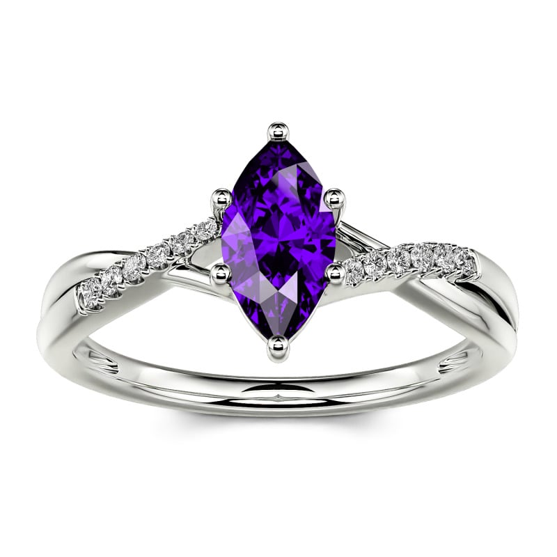 Anello Con Pietra Di Marquise, Anello Con Pietra Di Luna - Foto 12