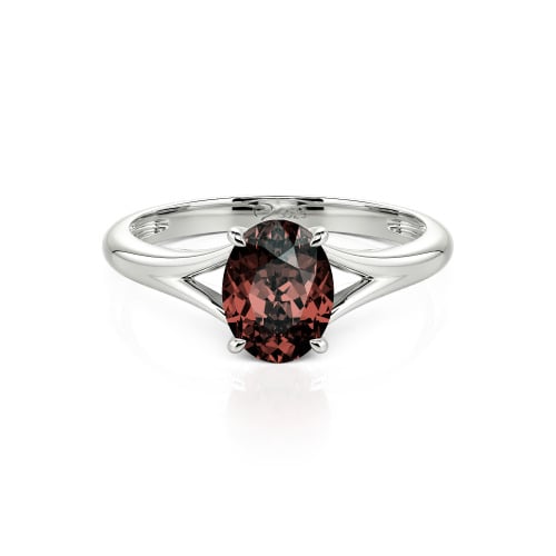 Jeulia Oval Cut Solitaire Sterling Silver Ring