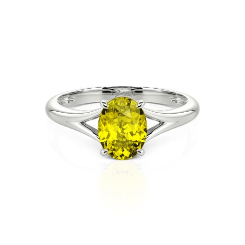 Jeulia Oval Cut Solitaire Sterling Silver Ring
