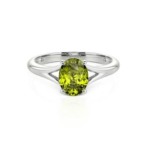 Jeulia Oval Cut Solitaire Sterling Silver Ring