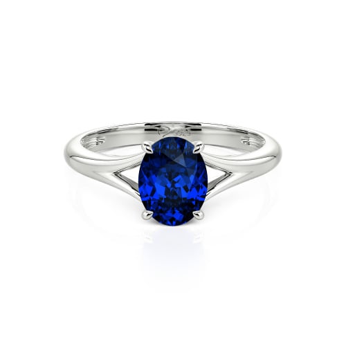 Jeulia Oval Cut Solitaire Sterling Silver Ring
