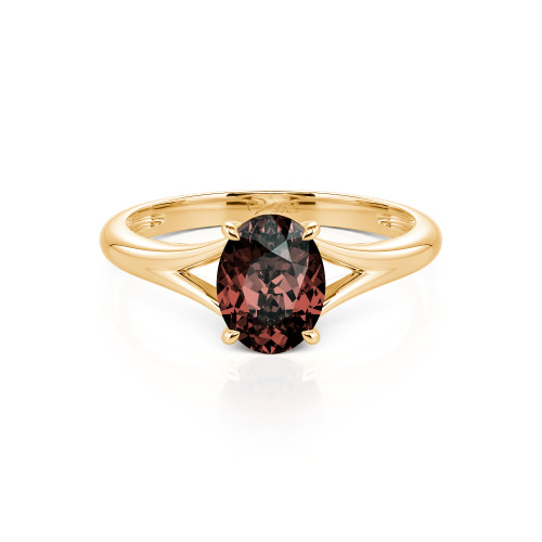 Jeulia Oval Cut Solitaire Sterling Silver Ring