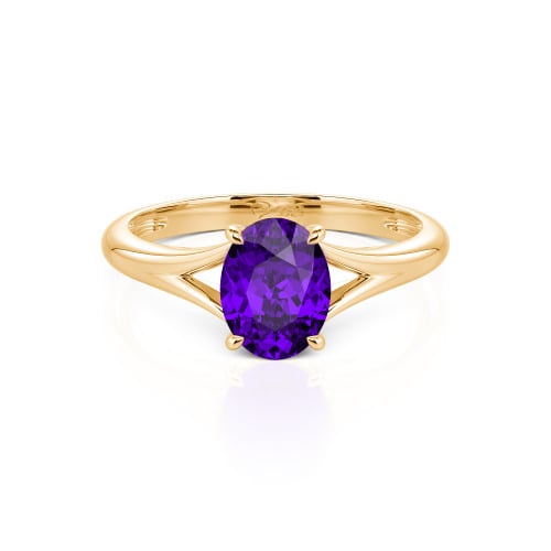 Jeulia Oval Cut Solitaire Sterling Silver Ring
