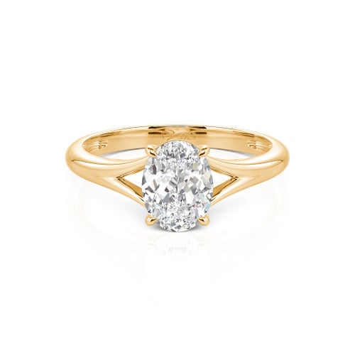 Jeulia Oval Cut Solitaire Sterling Silver Ring