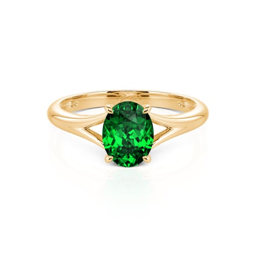 Jeulia Oval Cut Solitaire Sterling Silver Ring