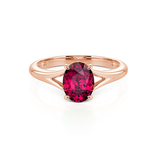 Jeulia Oval Cut Solitaire Sterling Silver Ring