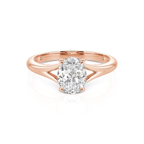 Jeulia Oval Cut Solitaire Sterling Silver Ring