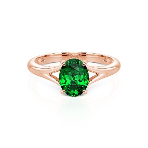 Jeulia Oval Cut Solitaire Sterling Silver Ring