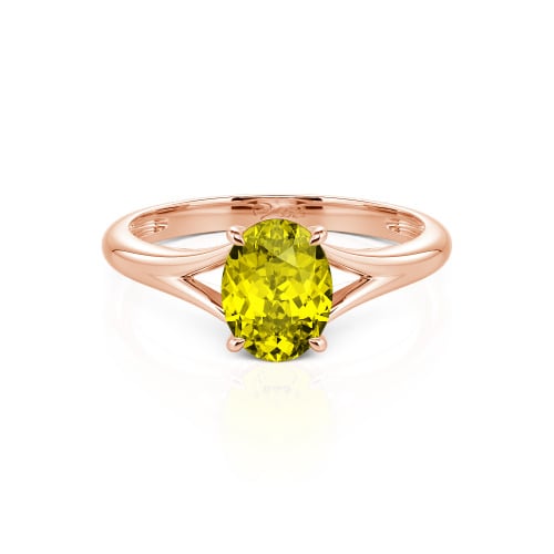Jeulia Oval Cut Solitaire Sterling Silver Ring