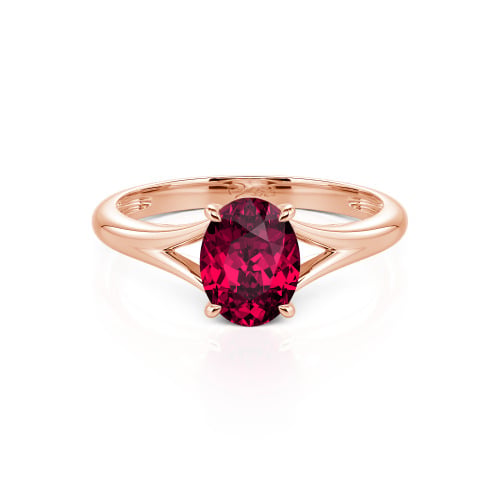 Jeulia Oval Cut Solitaire Sterling Silver Ring