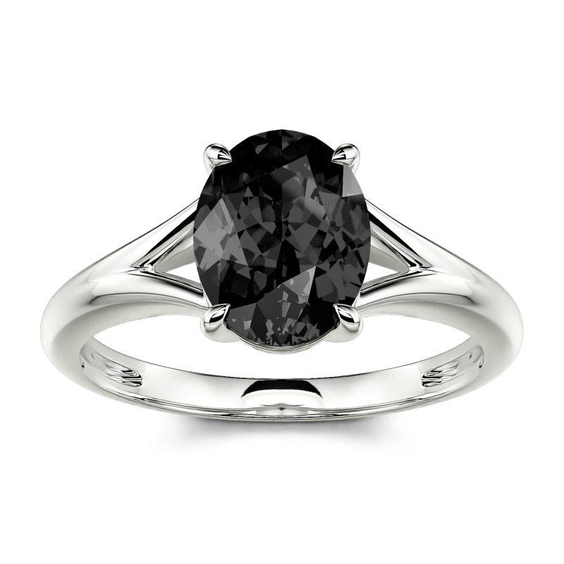 Jeulia Oval Cut Solitaire Sterling Silver Ring
