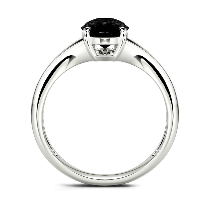 Jeulia Oval Cut Solitaire Sterling Silver Ring