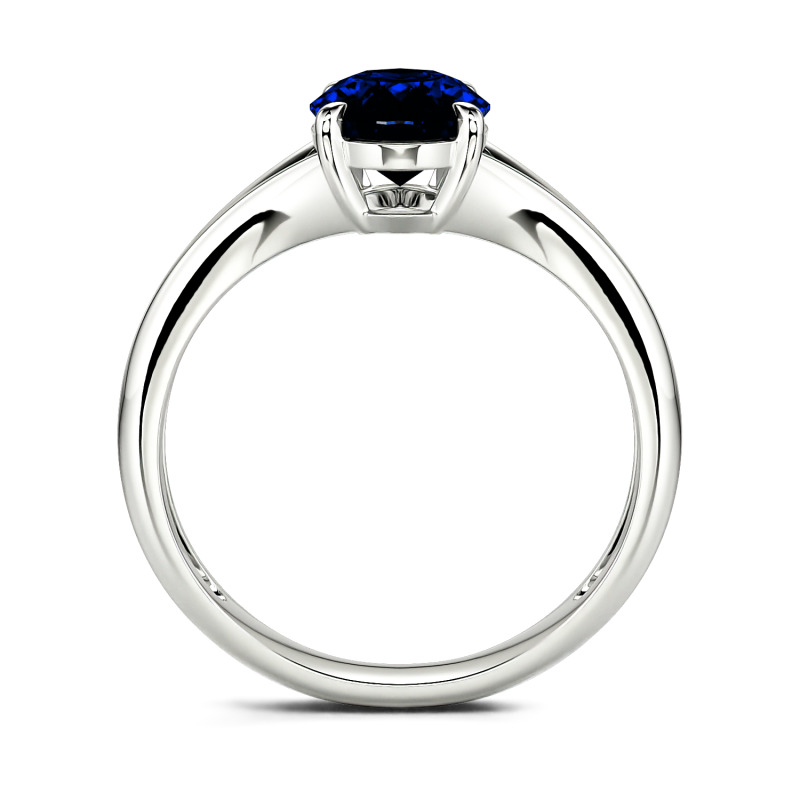 Jeulia Oval Cut Solitaire Sterling Silver Ring