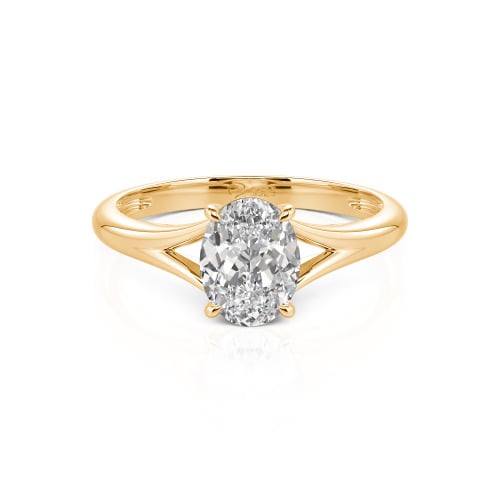 Jeulia Oval Cut Solitaire Ring