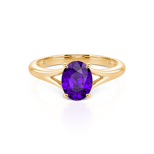 Jeulia Oval Cut Solitaire Ring