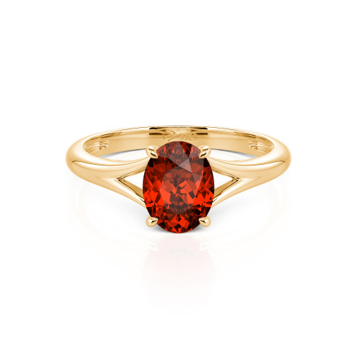 Jeulia Oval Cut Solitaire Ring