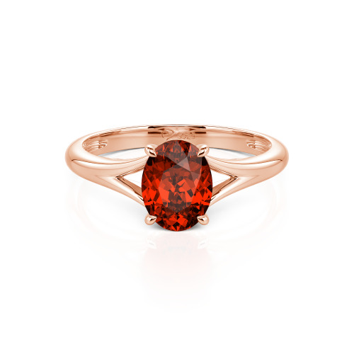 Jeulia Oval Cut Solitaire Ring