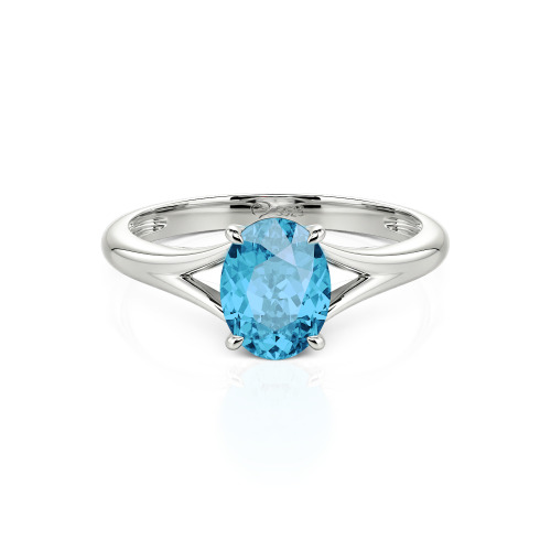 Jeulia Oval Cut Solitaire Ring