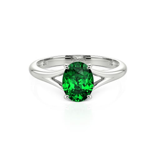 Jeulia Oval Cut Solitaire Ring