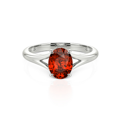 Jeulia Oval Cut Solitaire Ring